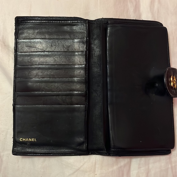 SOLD Authentic WOC Large Timeless Wild Stitch Chanel Leather Wallet Snap Closure - Picture 7 of 12